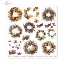 Charger l'image dans la galerie, Bloc Papier 30x30 "Couronne d'Automne" - ITD Collection (SLS-081)
