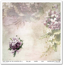 Charger l'image dans la galerie, Bloc Papier 30x30 "Flower Post Violet" - ITD Collection (SLS-044)