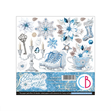 Charger l'image dans la galerie, Fussy Cut Pad 6x6 Elegance of Blue - CBQE079 - Ciao Bella