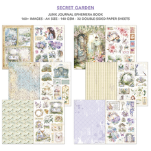 Charger l'image dans la galerie, Junk Journal « Secret Garden » Ciao Bella A4 (CBB007)