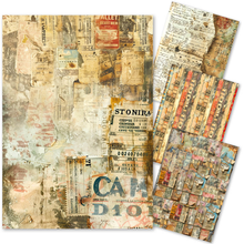 Charger l'image dans la galerie, Papier de riz mixte A4, lot de 4, Journey Ahead de ciao bella