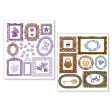Charger l'image dans la galerie, Whisper Frames - cadres violets, étoiles et fleurs