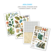 Charger l'image dans la galerie, Junk Journal Asia Diary Ciao Bella - pages double face 3