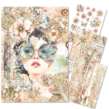 Charger l'image dans la galerie, Papiers de riz A4 "Lost in Time" x4 (MF007) - Ciao Bella