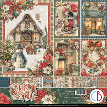 Charger l'image dans la galerie, Bloc papier 30x30 cm « Merry & Bright » - Ciao Bella (CBPM098)