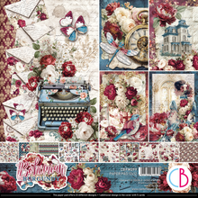 Charger l'image dans la galerie, Bloc papier 30x30 cm « Bohemian Burgundy » - Ciao Bella (CBPM099)