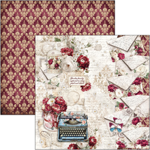 Charger l'image dans la galerie, Bloc papier 30x30 cm « Bohemian Burgundy » - Ciao Bella (CBPM099)