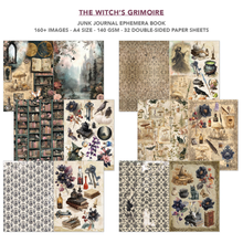Charger l'image dans la galerie, Junk Journal The Witch’s Grimoire Ciao Bella, détails des papiers