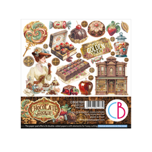 Charger l'image dans la galerie, Bloc die cuts 15x15 cm « Chocolate Wanderlust » - Ciao Bella (CBQE100)