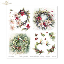 Charger l'image dans la galerie, Bloc Papier 30x30 "Couronne d'Hiver" - ITD Collection (SLS-078)