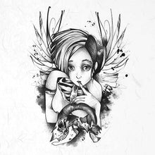 Charger l'image dans la galerie, Set créatif en papier de riz RSM046 MINI Graphics, tatouage, gothique