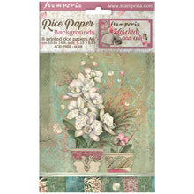 Charger l'image dans la galerie, Sélection 8 papiers de riz A6 Backgrounds - Orchids and Cats (DFSAK6017)