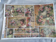 Charger l'image dans la galerie, Papier de Riz A2 « Vintage Romantique » Stamperia 33x48 cm