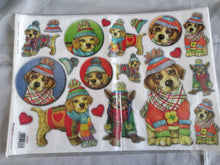 Charger l'image dans la galerie, Papier de Riz « Chiens de Noël » Stamperia 33x48 cm