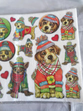 Charger l'image dans la galerie, Papier de Riz « Chiens de Noël » Stamperia 33x48 cm (DSF247)
