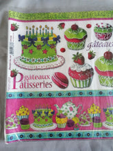 Charger l'image dans la galerie, Papier de Riz « Pâtisseries » Stamperia 33x48 cm (DFS189)