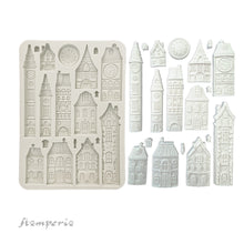Charger l'image dans la galerie, Moule silicone A5 Maisons douillettes de Stamperia