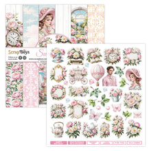 Charger l'image dans la galerie, Bloc Douces Pivoines 30x30 cm - Scrapboys (SB-SWPE-08)