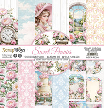 Charger l'image dans la galerie, Bloc Douces Pivoines 30x30 cm - Scrapboys