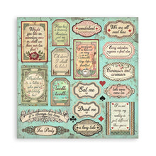 Charger l'image dans la galerie, Bloc papier scrapbooking "Alice in Wonderland" 20x20 cm de Stamperia (SBBS01)