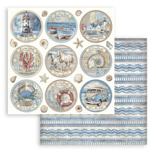 Charger l'image dans la galerie, Bloc Papier Double Face 20,3X20,3 cm "Silent Sea" (SBBS125)