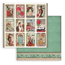 Charger l'image dans la galerie, Bloc Papier Scrap Double Face 10 feuilles 15x15 cm "Desire" - Stamperia (SBBXS21)