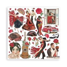 Charger l'image dans la galerie, Bloc Papier Scrap Double Face 10 feuilles 15x15 cm "Desire" - Stamperia (SBBXS21)