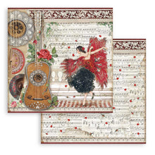 Charger l'image dans la galerie, Bloc Papier Scrap Double Face 10 feuilles 15x15 cm "Desire" - Stamperia (SBBXS21)