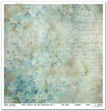 Charger l'image dans la galerie, Bloc Papier 30x30 "Courrier Fleuri - Myosotis" - ITD Collection (SLS-045)