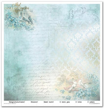 Charger l'image dans la galerie, Bloc Papier 30x30 "Courrier Fleuri - Myosotis" - ITD Collection (SLS-045)