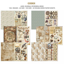 Charger l'image dans la galerie, Book Junk Journal A4 "Codex" Ciao Bella (CBB008)