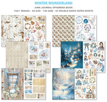 Charger l'image dans la galerie, Winter Wonderland A4 Junk Journal Ephemera Book (32pcs) (CBB001)
