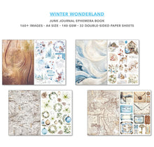 Charger l'image dans la galerie, Winter Wonderland A4 Junk Journal Ephemera Book (32pcs) (CBB001)