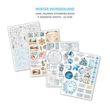 Charger l'image dans la galerie, Winter Wonderland A4 Junk Journal Ephemera Book (32pcs) (CBB001)