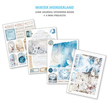 Charger l'image dans la galerie, Winter Wonderland A4 Junk Journal Ephemera Book (32pcs) (CBB001)