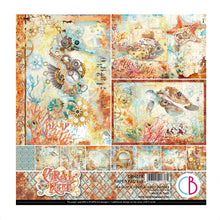 Charger l'image dans la galerie, bloc de papier coral reef Ciao bella 20x20 cm CBH078