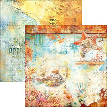 Charger l'image dans la galerie, bloc de papier "coral reef" Ciao bella 20x20 cm CBH078