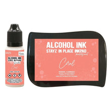Charger l'image dans la galerie, Stayz in Place Alcohol Ink "Pearlescent Coral" Pad+Reinker (CO728175)