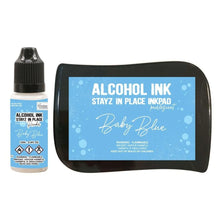 Charger l'image dans la galerie, Stayz in Place Alcohol Ink Pearlescent Baby Blue Pad+Reinker