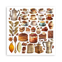 Charger l'image dans la galerie, Bloc Papier "Coffee and Chocolate" 30x30 cm - Stamperia (SBBL144)