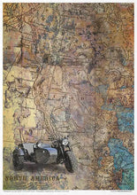 Charger l'image dans la galerie, set créatif de papier de riz "Legendary Route 66"(RP001)