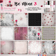 Charger l'image dans la galerie, Bloc Papier "Be Mine" 30x30 cm - 24 Feuilles - Dress My Craft (DMCP2553) - DESTOCKAGE