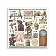 Charger l'image dans la galerie, Rub-on Kit 15,5x15,5 "A New Beginning" - Stamperia (DFLRBX10)