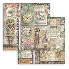 Charger l'image dans la galerie, Bloc 20x20 "Gardens of Time" - Stamperia (SBBS141)