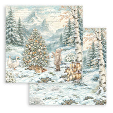 Charger l'image dans la galerie, Bloc Papier White Christmas 20x20 - Stamperia SBBS146 - feuille 5