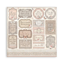 Charger l'image dans la galerie, Bloc Papier 15x15 cm "You and Me" - Stamperia (SBBXS17)