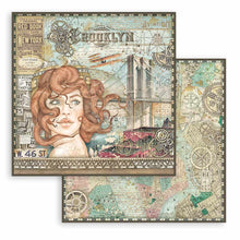 Charger l'image dans la galerie, Bloc Papier 15x15 cm "Sir Vagabond Aviator" - Stamperia (SBBXS18)