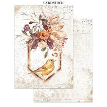 Charger l'image dans la galerie, Page du mini junk journal Our Way : roses et feuillages sur texte manuscrit