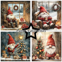 Charger l'image dans la galerie, Bloc de papier 15x15 cm Gnomes de Noël - Paper Favourites (PF552)