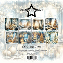 Charger l'image dans la galerie, Bloc de papier 15x15 cm Arbres de Noël - Paper Favourites (PF553)